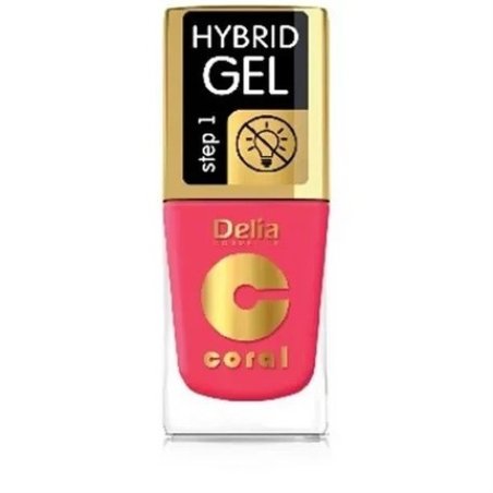 Delia Coral Hybrid Gel Nail Polish 102 Romantic Rose 11 Ml