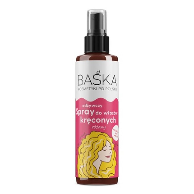Solverx Baska Nourishing Spray For Curly Hair Rose 200 Ml