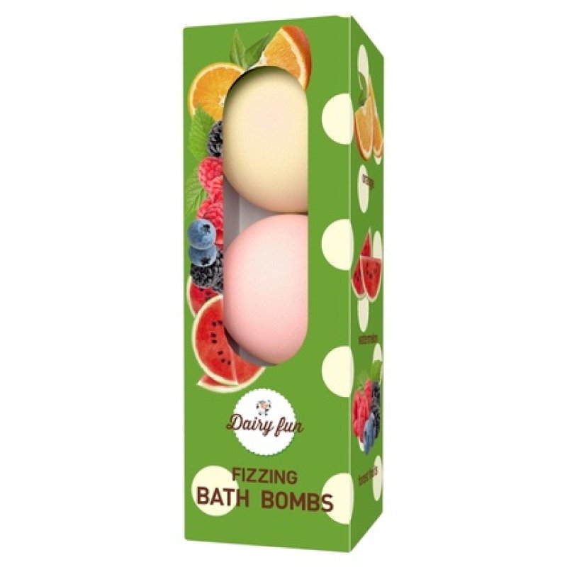 Delia Fizzing Bath Balls Orange Watermelon Forest Fruits 3 X 100 G