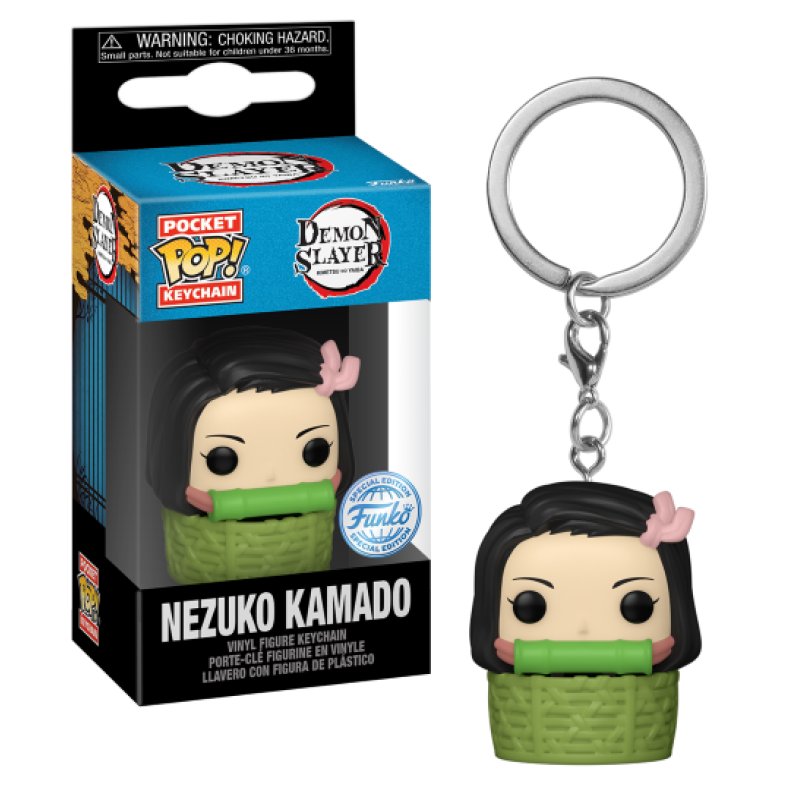 DEMON SLAYER - Pocket Pop Keychains - Nezuko in Basket