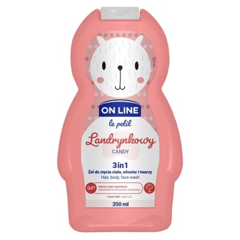 Forte Sweeden On Line Le Petit 3 In 1 Gel For Washing Body Hair And Face For Children Candy Flavored 350ml