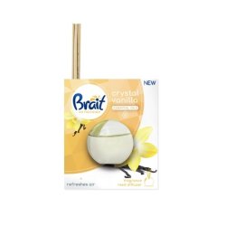 Dramers Brait Air Freshener Refreshing Sticks Crystal Vanilla Liquid 1 Pack 4 Pieces 40 Ml