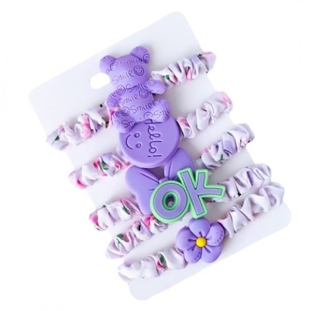 Ecarla Hair Ties Scrunchies G126 1 Pack 5 Pieces