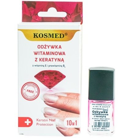 Kosmed Vitamin Nail Conditioner With Keratin 10 In 1 9ml