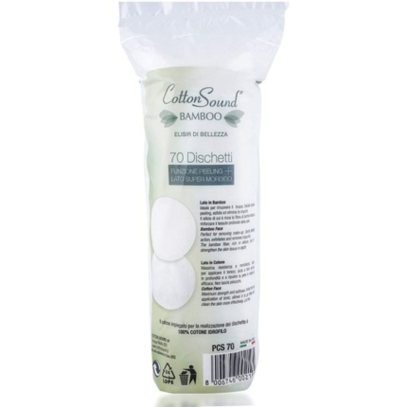Cotton Sound Bamboo Diskettes * 70 Pcs. - Makeup Remover