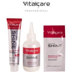 Vitalcare Color Shine Cream without Ammonia with Keratin No. 4 Chestnut Brown