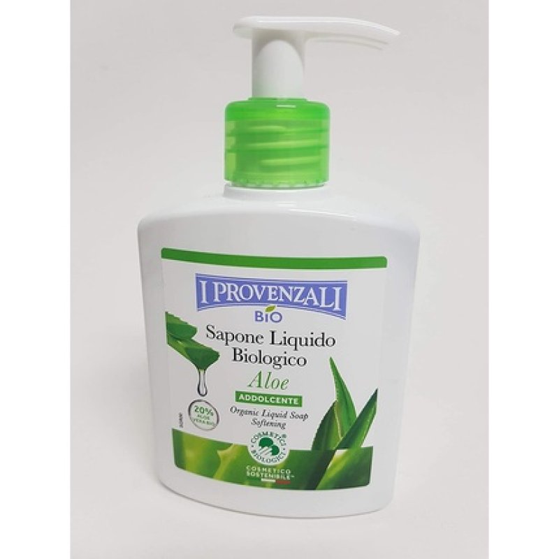 I Provenzali Bio Natural Hand Liquid Soap with 20% Aloe 250ml - 100% Vegan