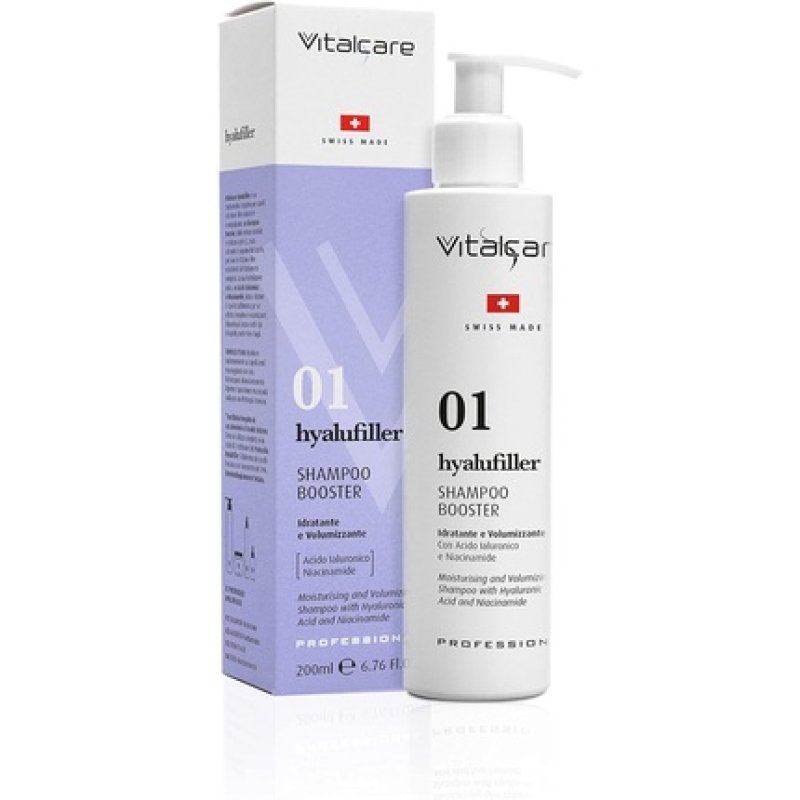 Vitalcare Hyalufiller Booster Shampoo Moisturizing and Volume Shampoo with Hyaluronic Acid 200ml