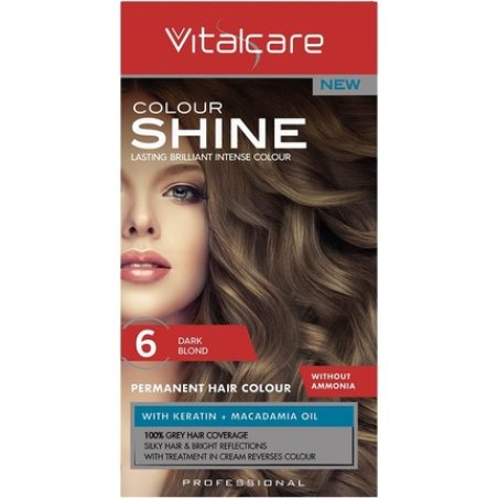 Vitalcare Colour Shine Cream Ammonia-Free with Keratin No. 6 Dark Blonde