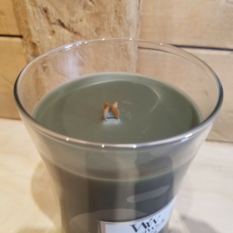 Woodwick Trilogy Hourglass Candle, Large, Dark Green Fraser Fir Large Hourglass