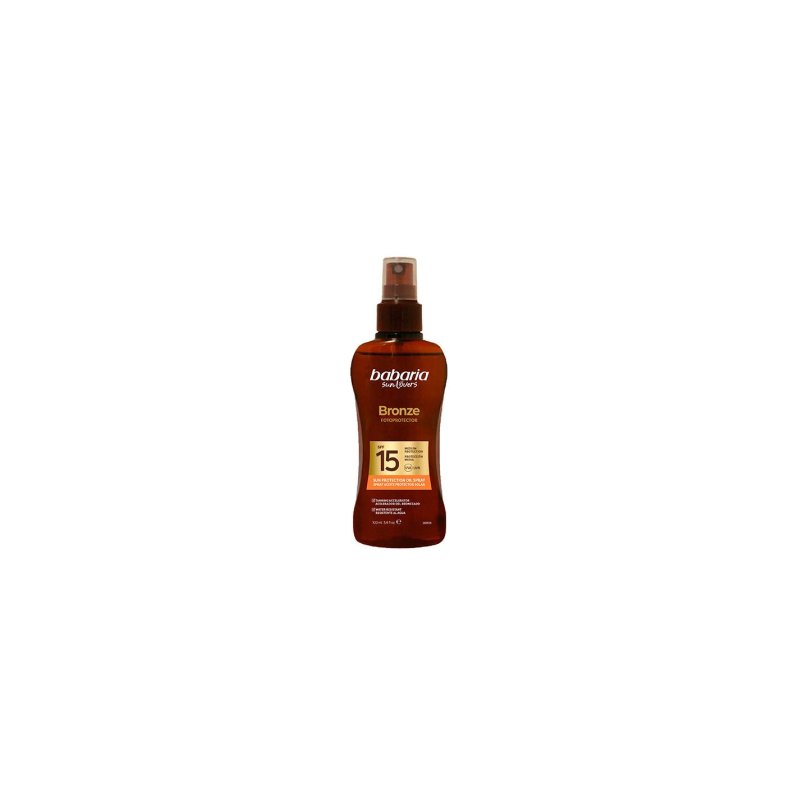 BABARIA SOL. ACEITE PROTECTOR SOLAR BRONZE SPRAY SPF15 100 ML