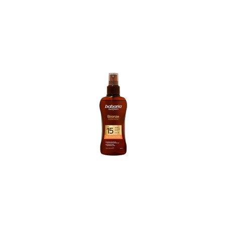 BABARIA SOL. ACEITE PROTECTOR SOLAR BRONZE SPRAY SPF15 100 ML