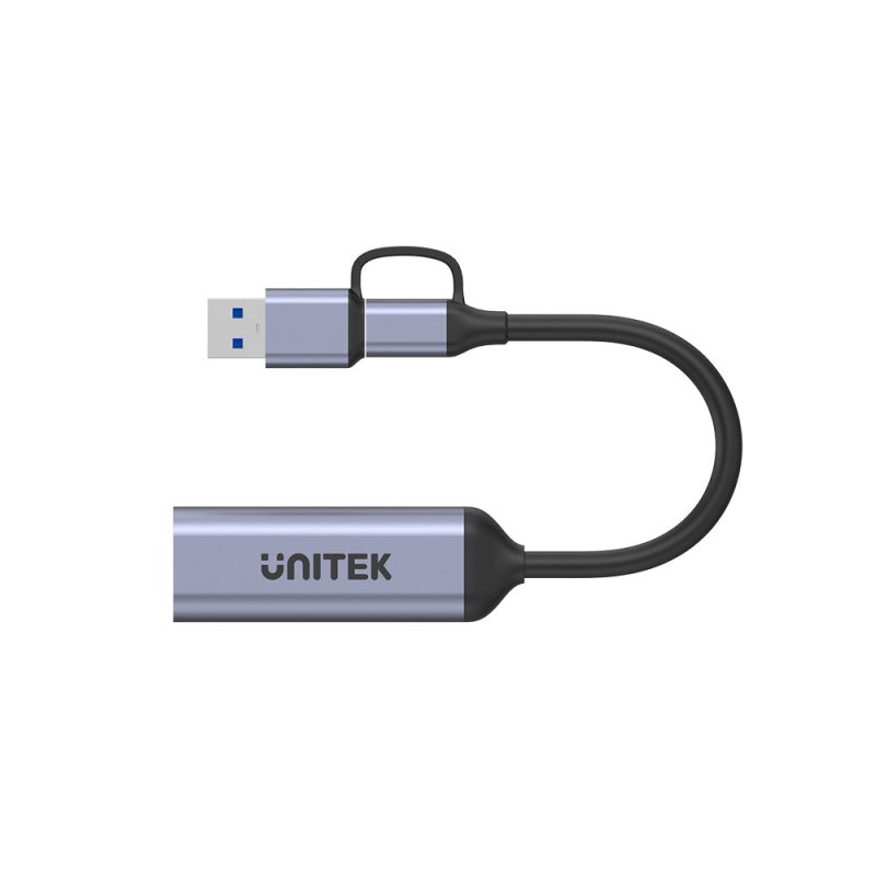 UNITEK V1167A câble vidéo et adaptateur USB Type-A/USB Type-C HDMI Noir