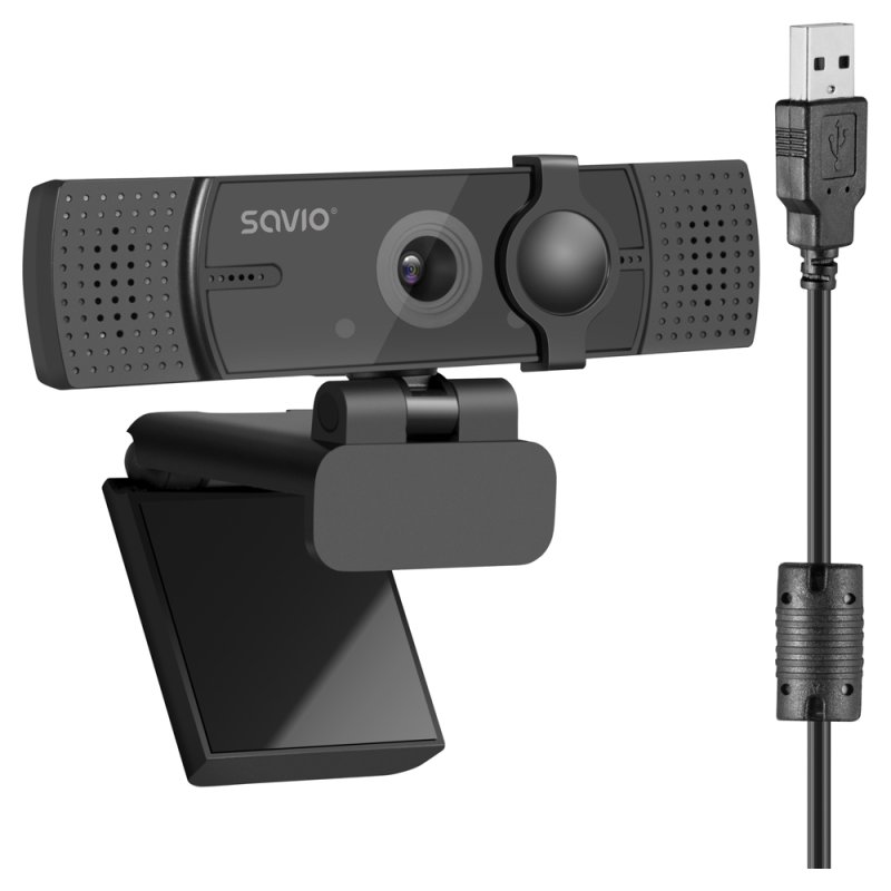 Savio CAK-05 webcam 3,7 MP 2560 x 1440 pixels USB Noir