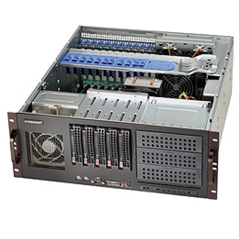 Supermicro SuperChassis 842XTQC-R804B Rack Black 800 W