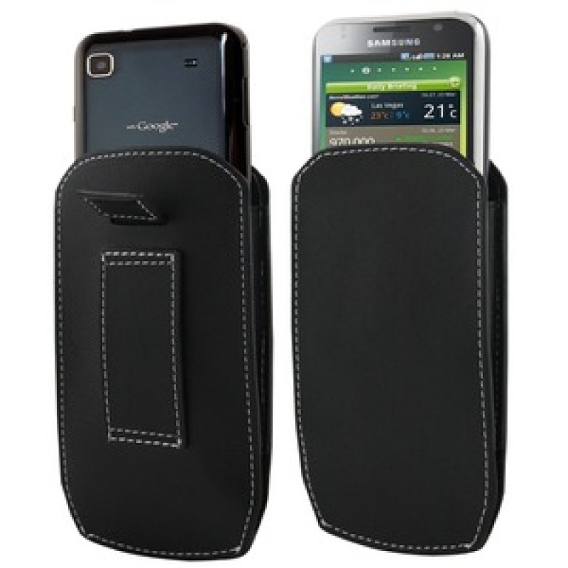 ETUI VERTICAL TAILLE L NOIR PASSANT CEINTURE 59x115x7mm