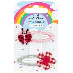 Invisibobble Snap Clip Kids Happy Ladybird Set Of 2 Hair Clips