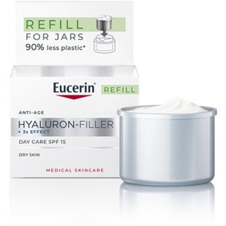 Eucerin Hyaluronfiller3x Effect Day Care Refill Spf 15 For Mature Skin