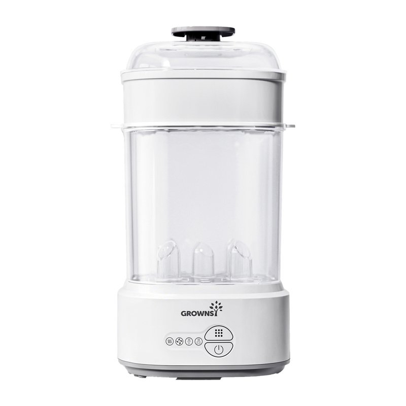 Grownsy bottle sterilizer with dryer (gray)