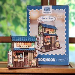 MINI BOOK NOOK KIT - DIY- Restaurant de Ramen - Avec Aimants