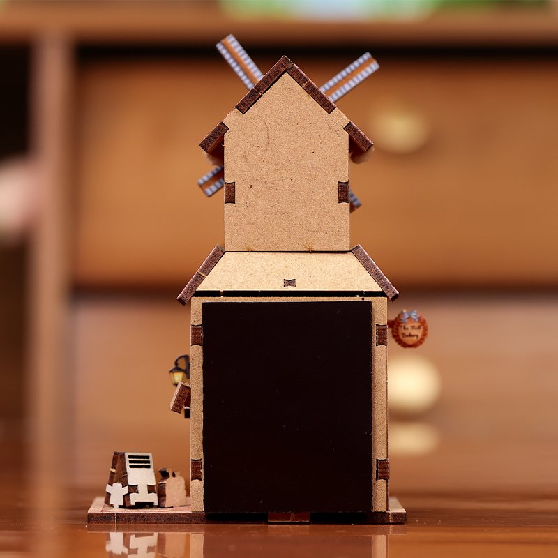 MINI BOOK NOOK KIT - DIY- Moulin Boulangerie - Avec Aimants