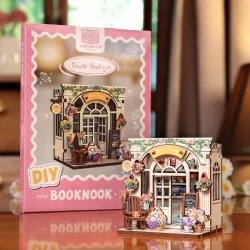 MINI BOOK NOOK KIT - DIY- Boutique de fleur - Avec Aimants
