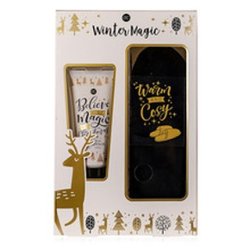 Accentra Winter Magic Foot Care Set Foot Care Gift Set With Slippers