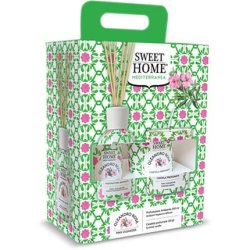 Sweet Home Collection Pink Oleander Set Gift Set Of Aroma Diffuser With Candle