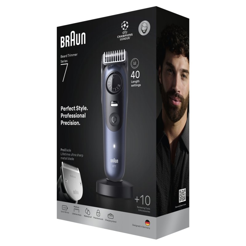 Braun Series 7 Bt7540 Blue Beard Trimmer