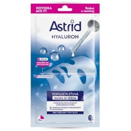 Astrid Hyaluron Mask Textile Facial Mask With Serum For All Skin Types