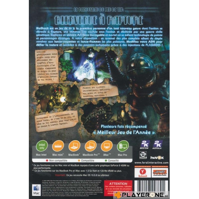 iMac-Games BioShock Français MAC