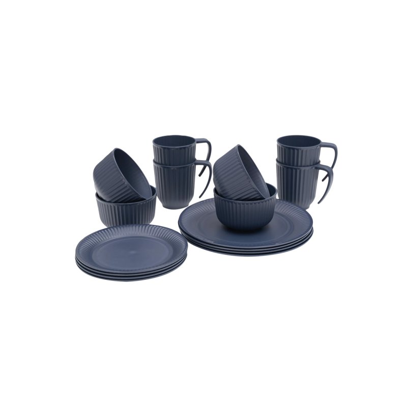 Outwell - Delish 4 Person Dinner Set - Navy
