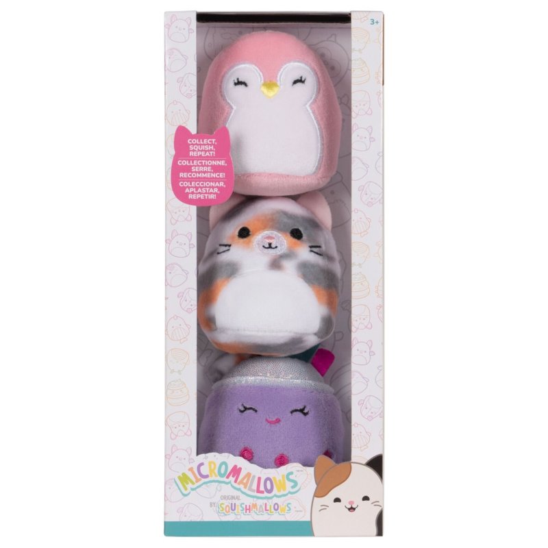 Micromallows - 6 cm Plush 3 Pack S3 Asst (2610200)