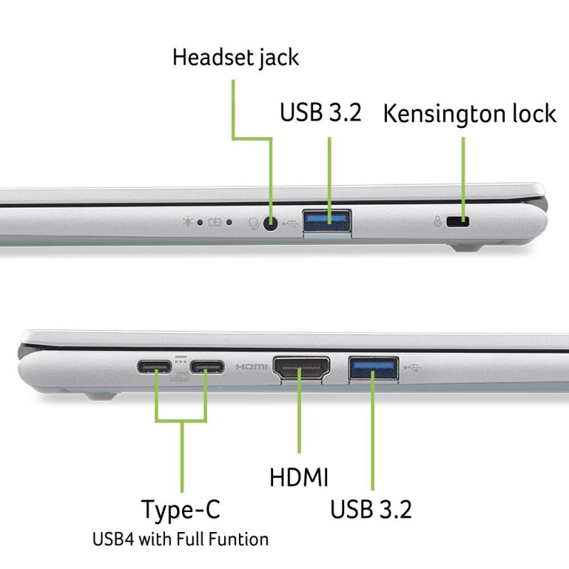 Acer Aspire Go 16 (AG16-71P-55G9) 16,0" WUXGA, IPS, 120Hz, Intel i5-120U, 16GB RAM, 512GB SSD, Linux (eShell)