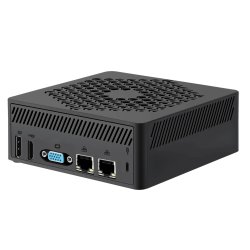 Leotec LEMPC25 barebone PC/ poste de travail Cube Noir N150