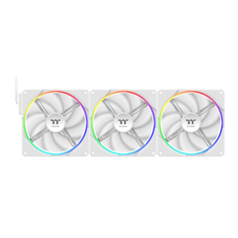TS 140 EX RGB (weiß, 3er Pack, 140 mm)