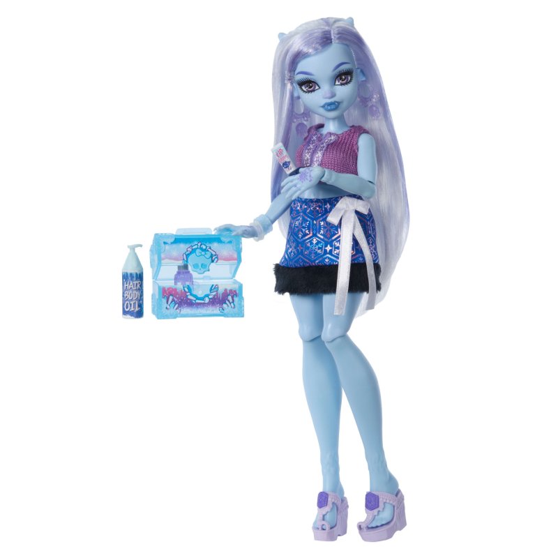 Monster High Self-Scare Secrets Abbey Bominable Fashion Doll with 13 Realistic Accessories
