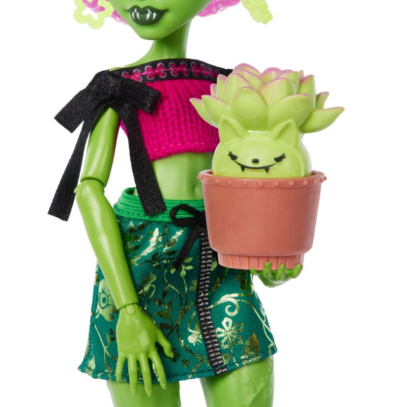 Monster High Self-Scare Secrets Venus McFlytrap Fashion Doll with 13 Realistic Accessories