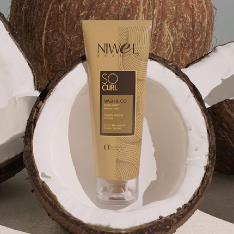 Niwel Beauty Shampoo Soin Wash And Go So Curl 250ml Moisturizing Cream