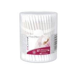 Harper Cleanic Pure Effect Cotton Swabs 160 Pieces In A Round Box