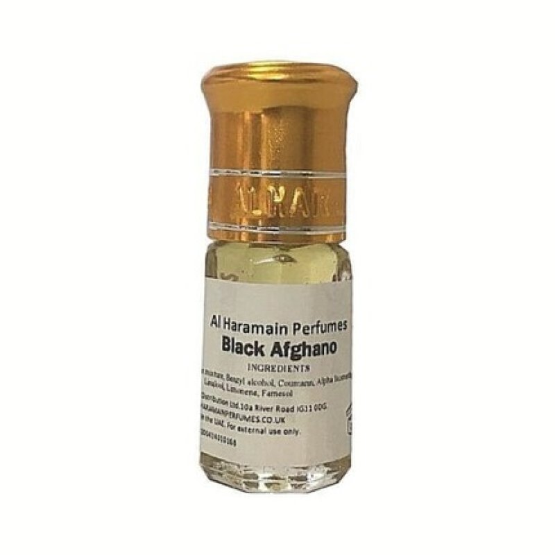 Al Haramain Attar Oil Black Afghano Musk Herbal Amber Vanilla - 6ml