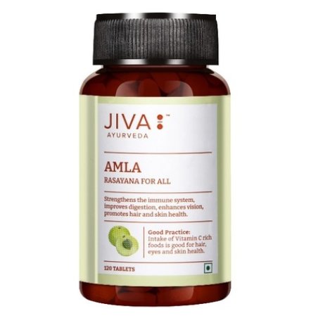 Ajurweda Jiva Ayurveda Amla Dietary Supplement Supporting Digestion And Immunity Tablets 120 Pieces