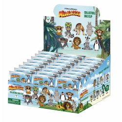 MADAGASCAR - Series 1 - 3D Foam Bag Clip (Display 24 Pcs)