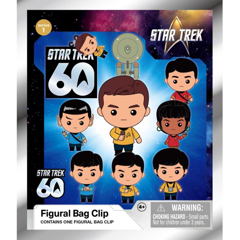 STAR TREK - Series 1 - 3D Foam Bag Clip (Display 24 Pcs)