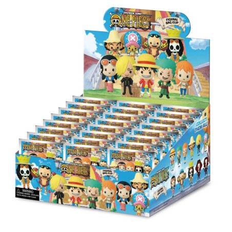 ONE PIECE - Series 1 - 3D Foam Bag Clip (Display 24 Pcs)