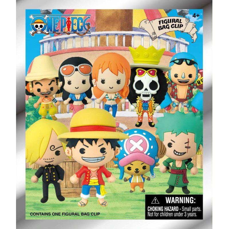 ONE PIECE - Series 1 - 3D Foam Bag Clip (Display 24 Pcs)