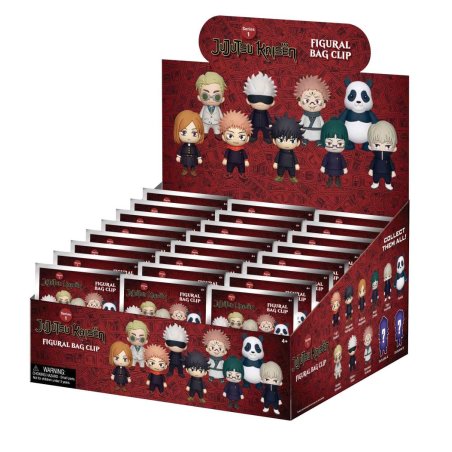 JUJUTSU KAISEN - Series 1 - 3D Foam Bag Clip (Display 24 Pcs)