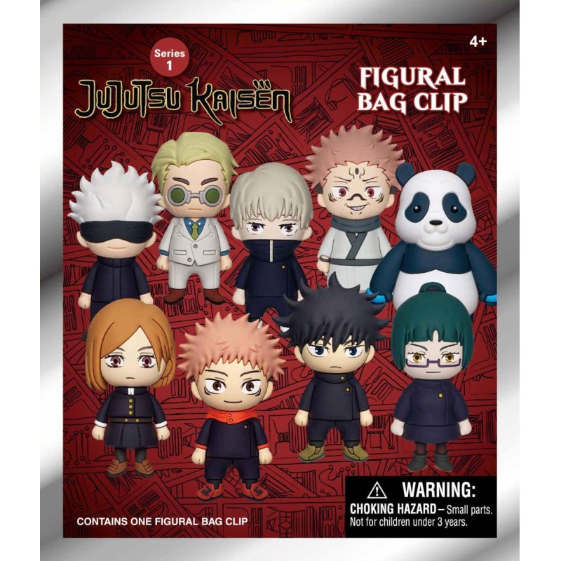 JUJUTSU KAISEN - Series 1 - 3D Foam Bag Clip (Display 24 Pcs)