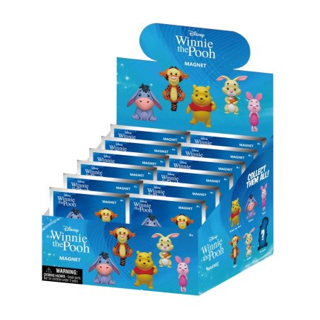 WINNIE - Series 1 - 3D Foam Magnets in blind bags (Display 12 Pcs)