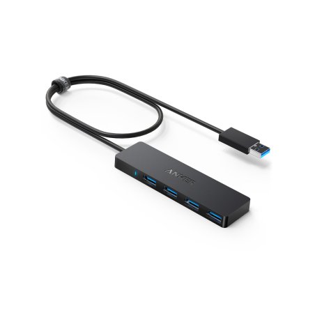 Anker Innovations A7516016 hub & concentrateur USB 3.2 Gen 1 (3.1 Gen 1) Type-A 5000 Mbit/s Noir